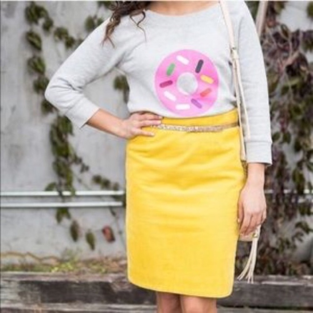 Maeve Anthropologie size 4 mustard yellow